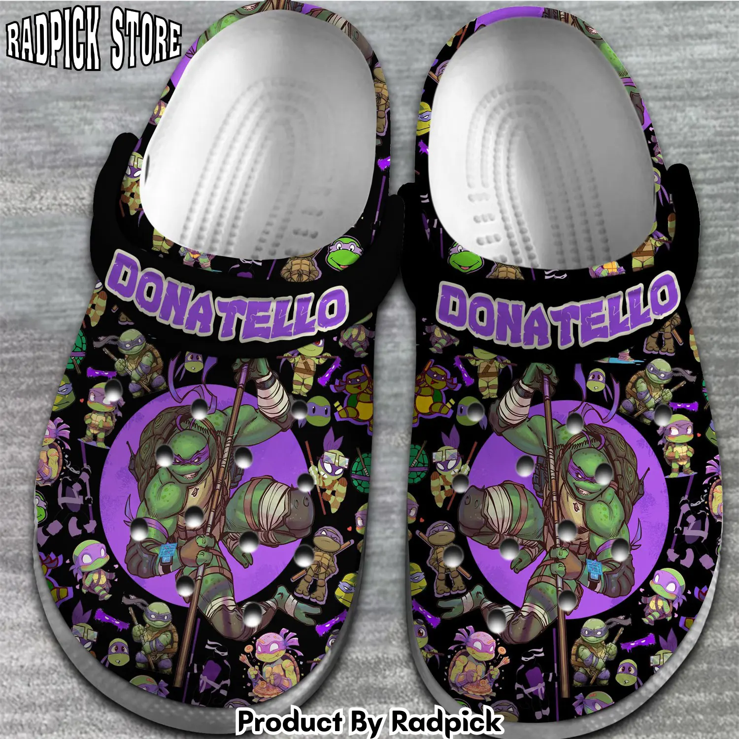 Radpick teenage mutant ninja turtles movie crocss crocband clogs shoes comfortable for men women and kids footwearelite exclusive bmi rp652810